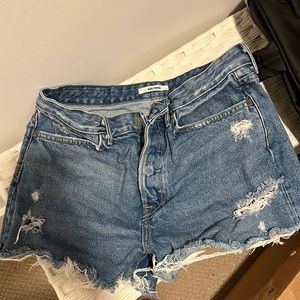 GRLFRND Helena denim shorts- medium wash